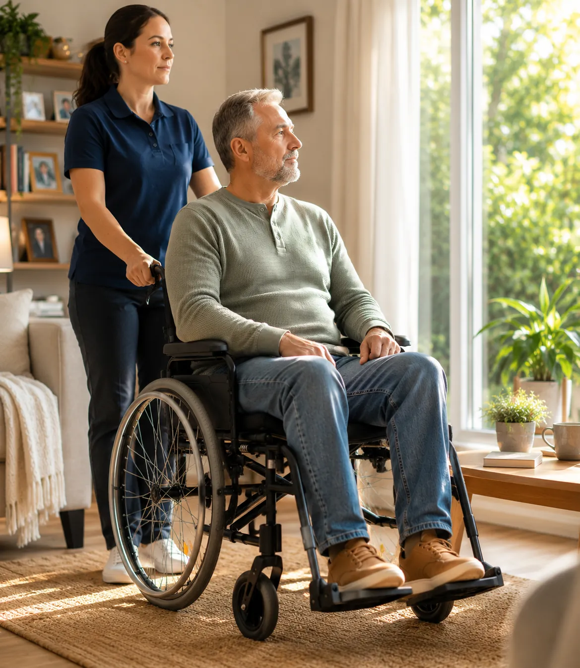 A Goldstar carer with a participant